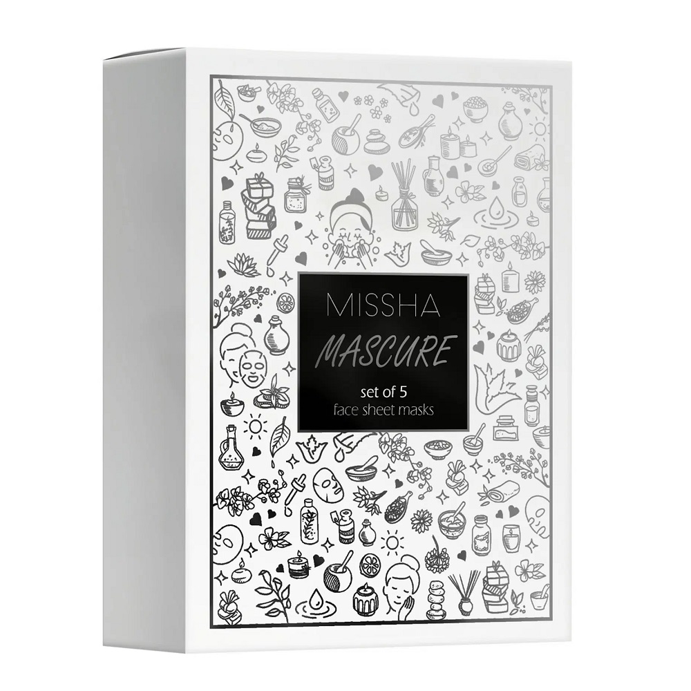 52075761730361709 Mascure Face Sheet Masks zestaw maseczek w płachcie 5x28ml - obrazek 1