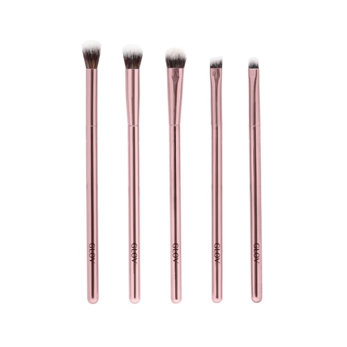 52090571675679428 Eye Brushes pędzle do makijażu oczu Pink 5szt - obrazek 1