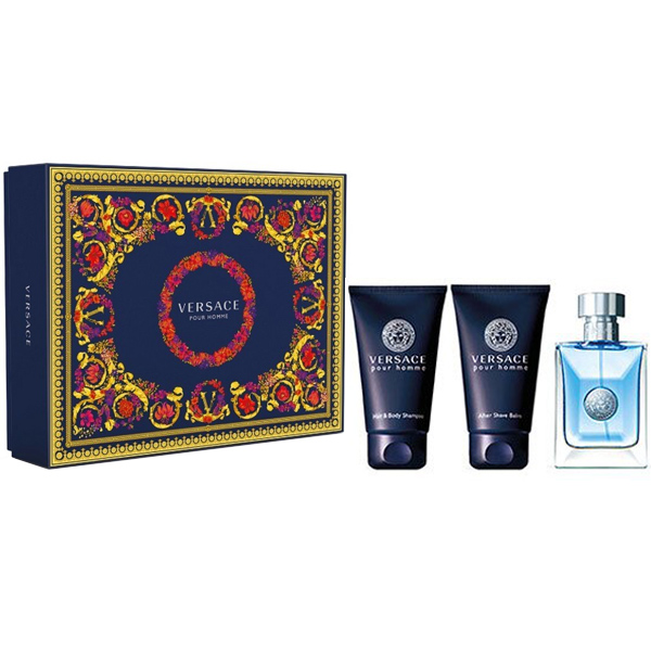 52096361663333491 Pour Homme zestaw woda toaletowa spray 50ml + balsam po goleniu 50ml + żel pod prysznic 50ml - obrazek 1