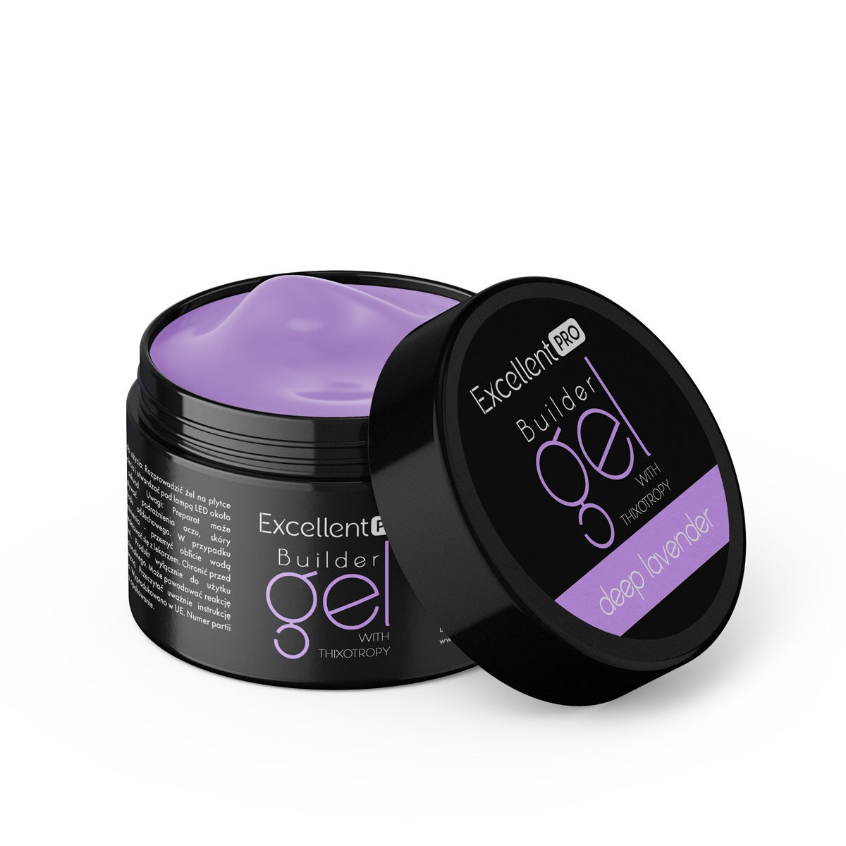 www.kozubek.info Builder Gel With Thixotropy żel budujący Deep Lavender 15g - obrazek 1