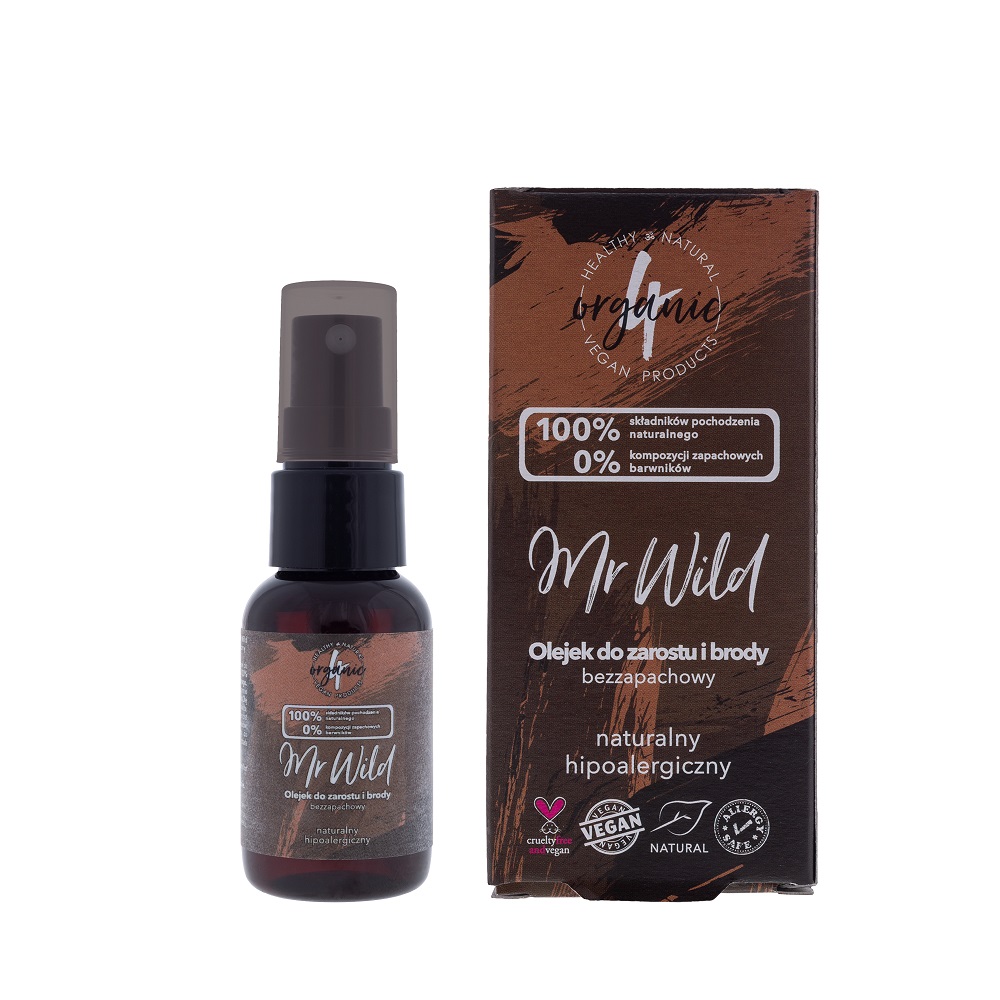 52142351623293346 Mr Wild olejek do zarostu i brody bezzapachowy 30ml - obrazek 1