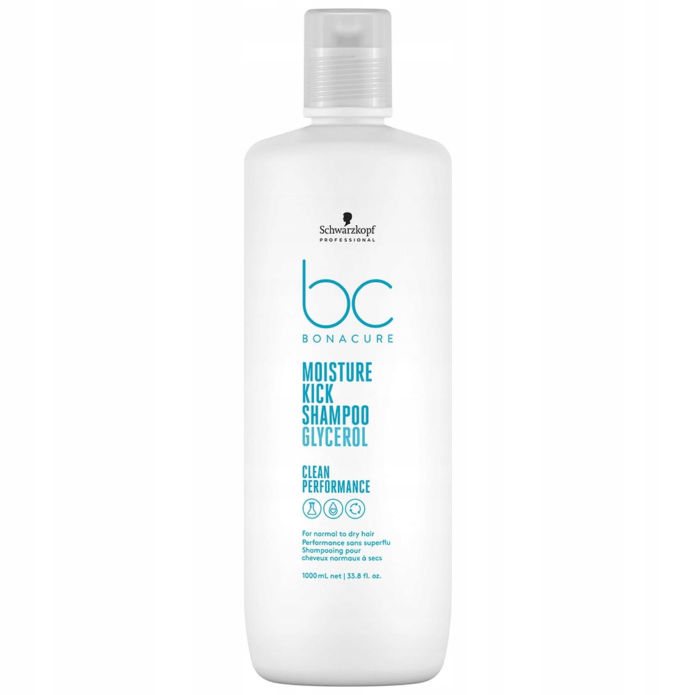 52153181677473675 BC Bonacure Moisture Kick Shampoo nawilżający szampon do włosów normalnych i suchych 1000ml - obrazek 1