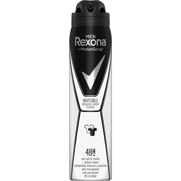 52235641572249615 Men Invisible Black + White Anti-Perspirant 48h antyperspirant spray 250ml - obrazek 1