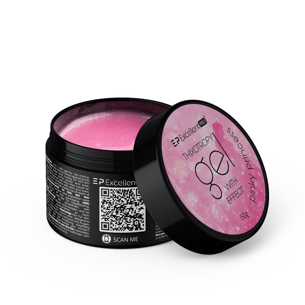 52238161761367934 Thixotropy Gel With Effect żel budujący Pinky Princess 50g - obrazek 1