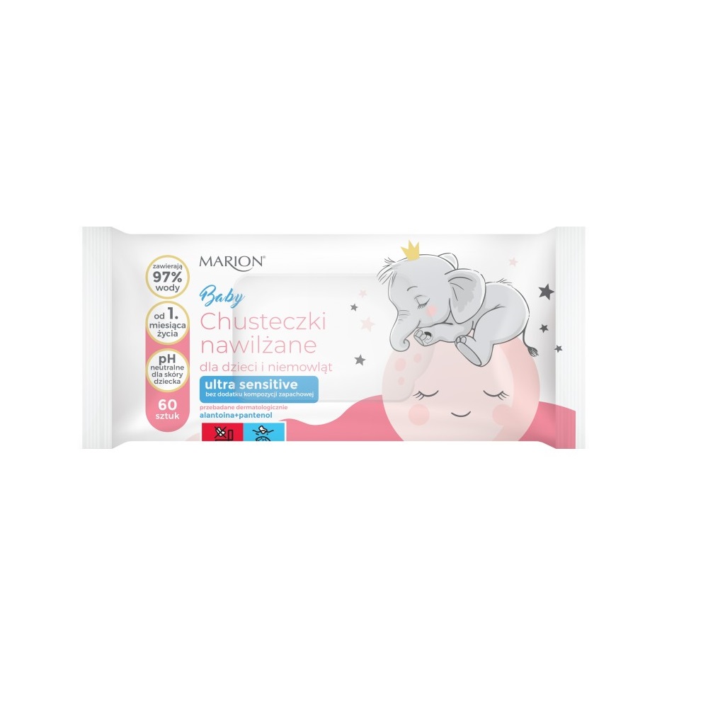 52256861659707687 Baby chusteczki dla dzieci Ultra Sensitive 60szt - obrazek 1