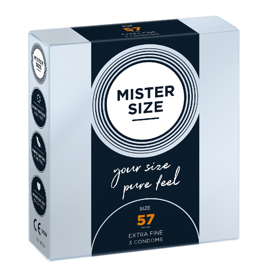 5226181712592099 Condoms prezerwatywy dopasowane do rozmiaru 57mm 3szt. - obrazek 1