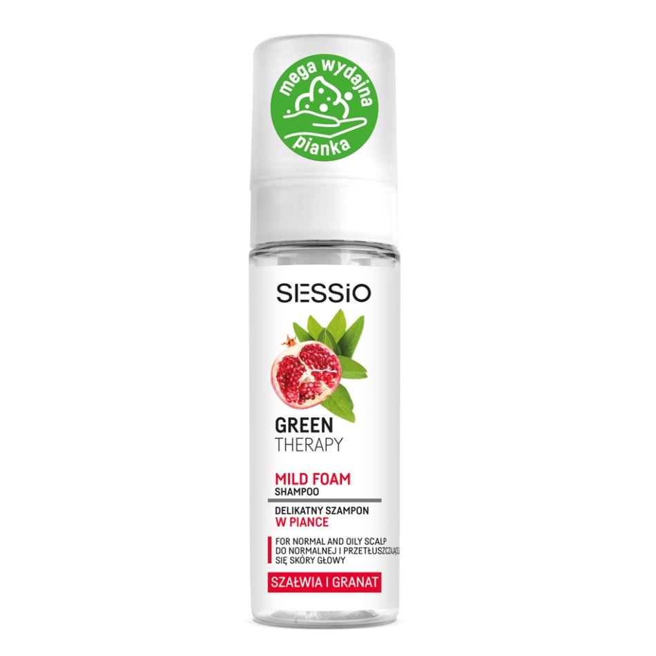 52278981696328707 Green Therapy delikatny szampon w piance Szałwia i Granat 175g - obrazek 1
