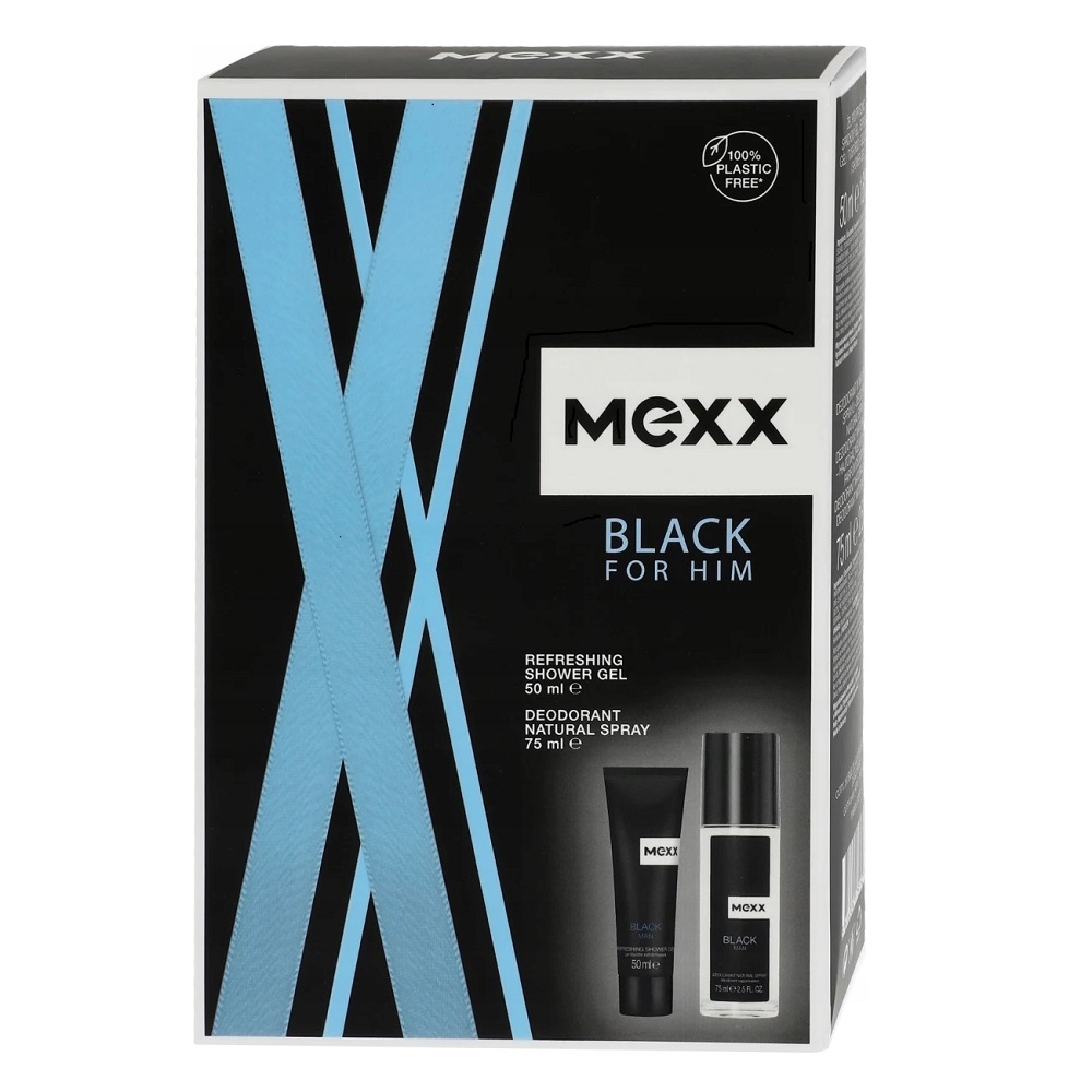 52400681715089611 Black Man zestaw dezodorant w naturalnym sprayu 75ml + żel pod prysznic 50ml - obrazek 1