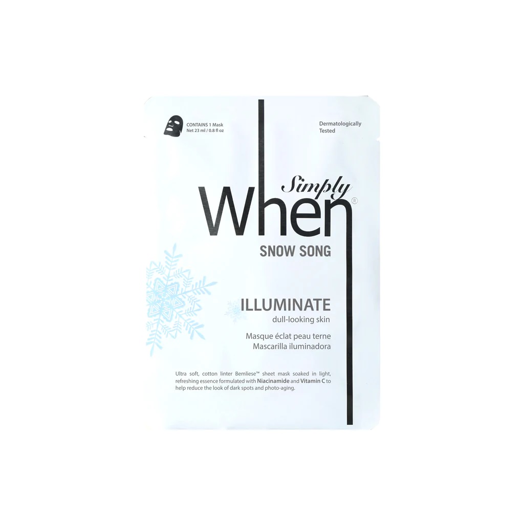 52479591664950206 Snow Song Illuminate Sheet Mask rozjaśniająca maska do twarzy 23ml - obrazek 1
