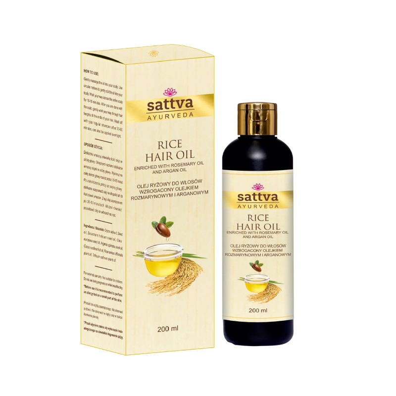 52588971678269867 Hair Oil olej ryżowy do włosów Rice 200ml - obrazek 1