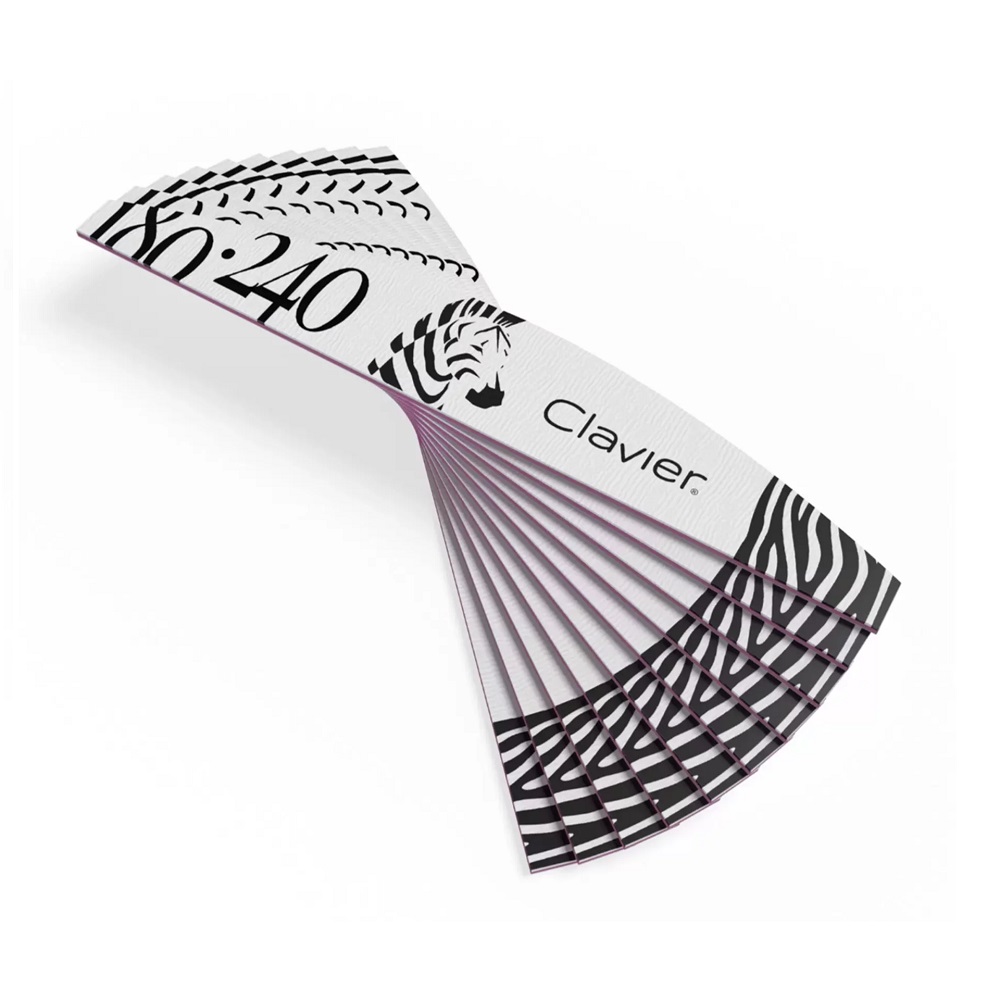 52652351688699536 Pilnik do paznokci 180/240 Zebra 10szt. - obrazek 1