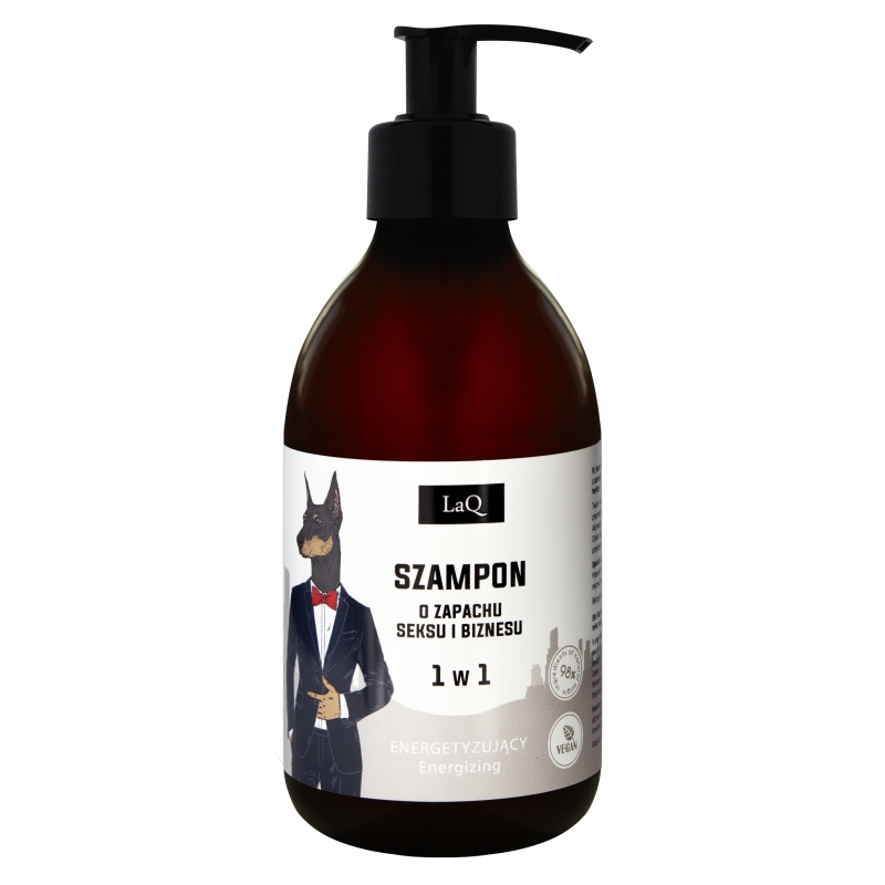 52725881635401657 Szampon dla mężczyzn energetyzujący 1w1 Doberman 300ml - obrazek 1