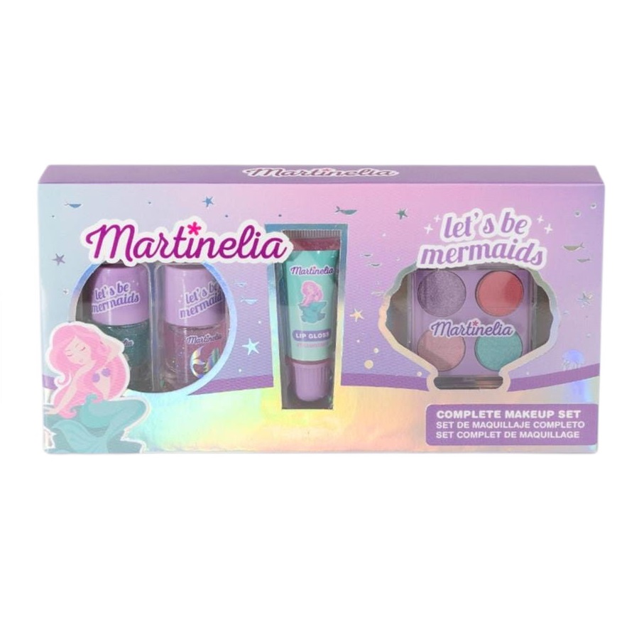 5297691710495594 Let's Be Mermaids Makeup Set zestaw paletka cieni do powiek + lakier do paznokci 2szt. + błyszczyk do ust - obrazek 1