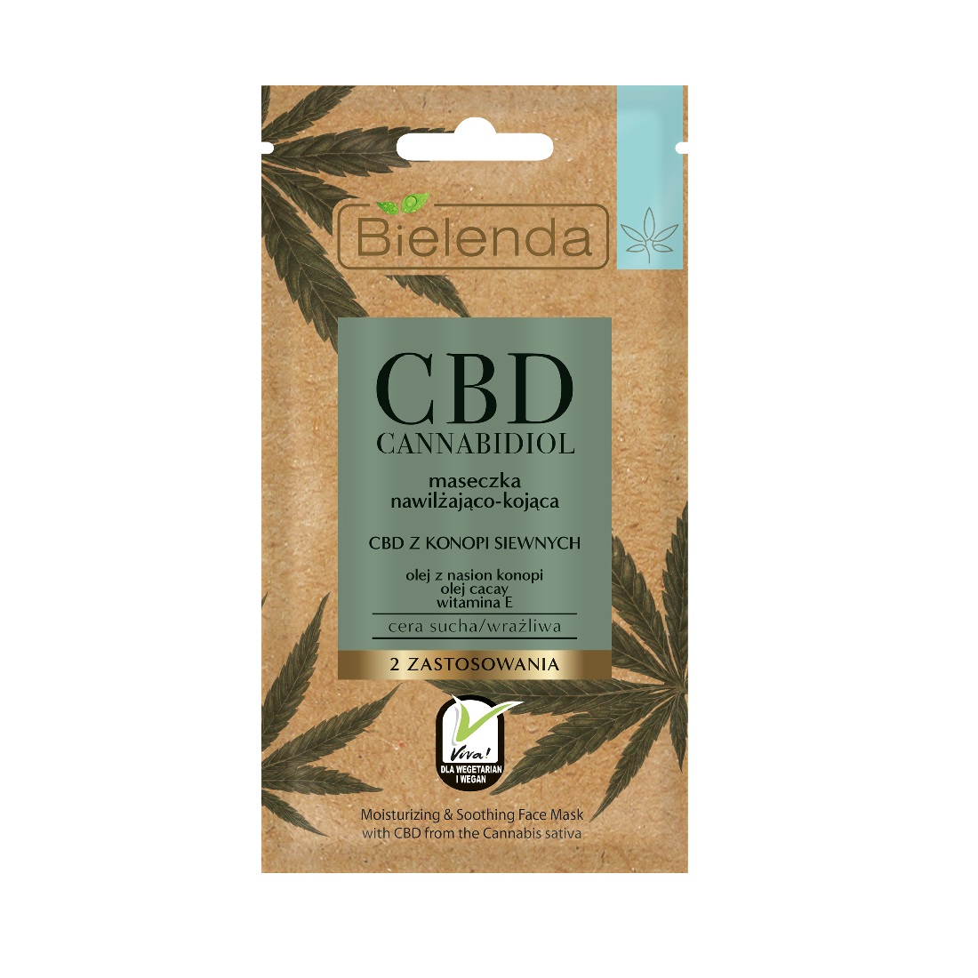 53411351650893711 CBD Cannabidiol maseczka nawilżająco-kojąca 8g - obrazek 1