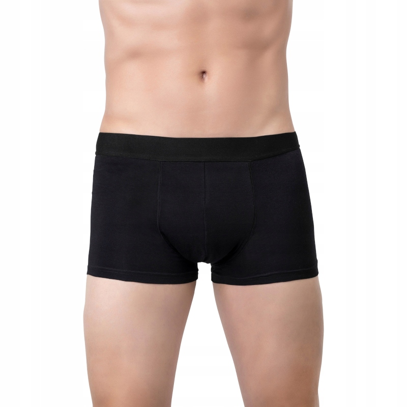 53412061633447707 Boxer bielizna wielokrotnego użytku przy lekkim nietrzymaniu moczu dla mężczyzn Czarna M 60ml - obrazek 1