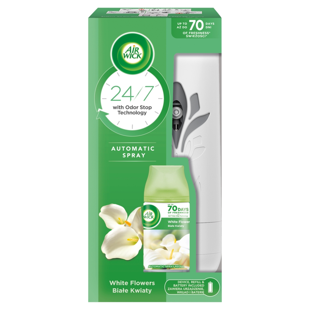 53440091677080979 Freshmatic automatyczny odświeżacz powietrza i wkład Białe Kwiaty 250ml - obrazek 1