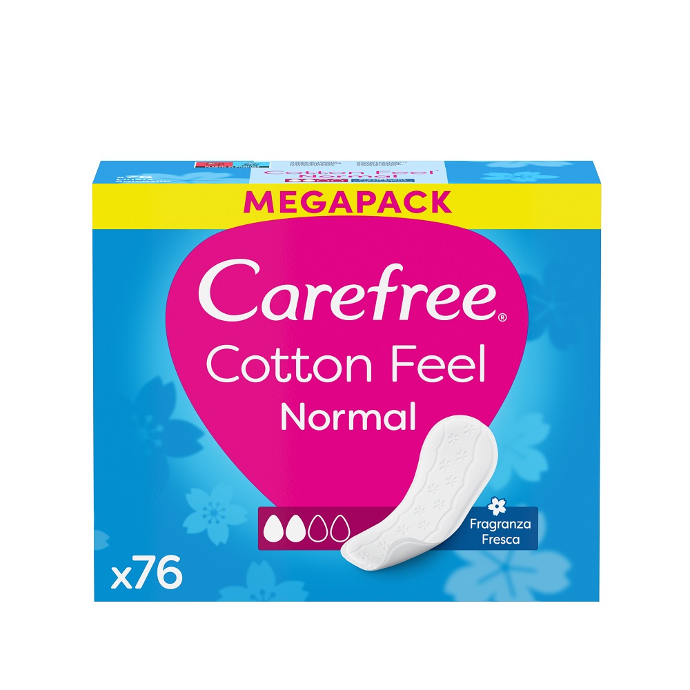 53487581732870472 Cotton wkładki higieniczne świeży zapach 76szt - obrazek 1