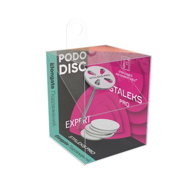53505581712816303 PodoDisc metalowy wydłużony krążek do pedicure 15mm + wymienne nakładki 180 5szt. - obrazek 1