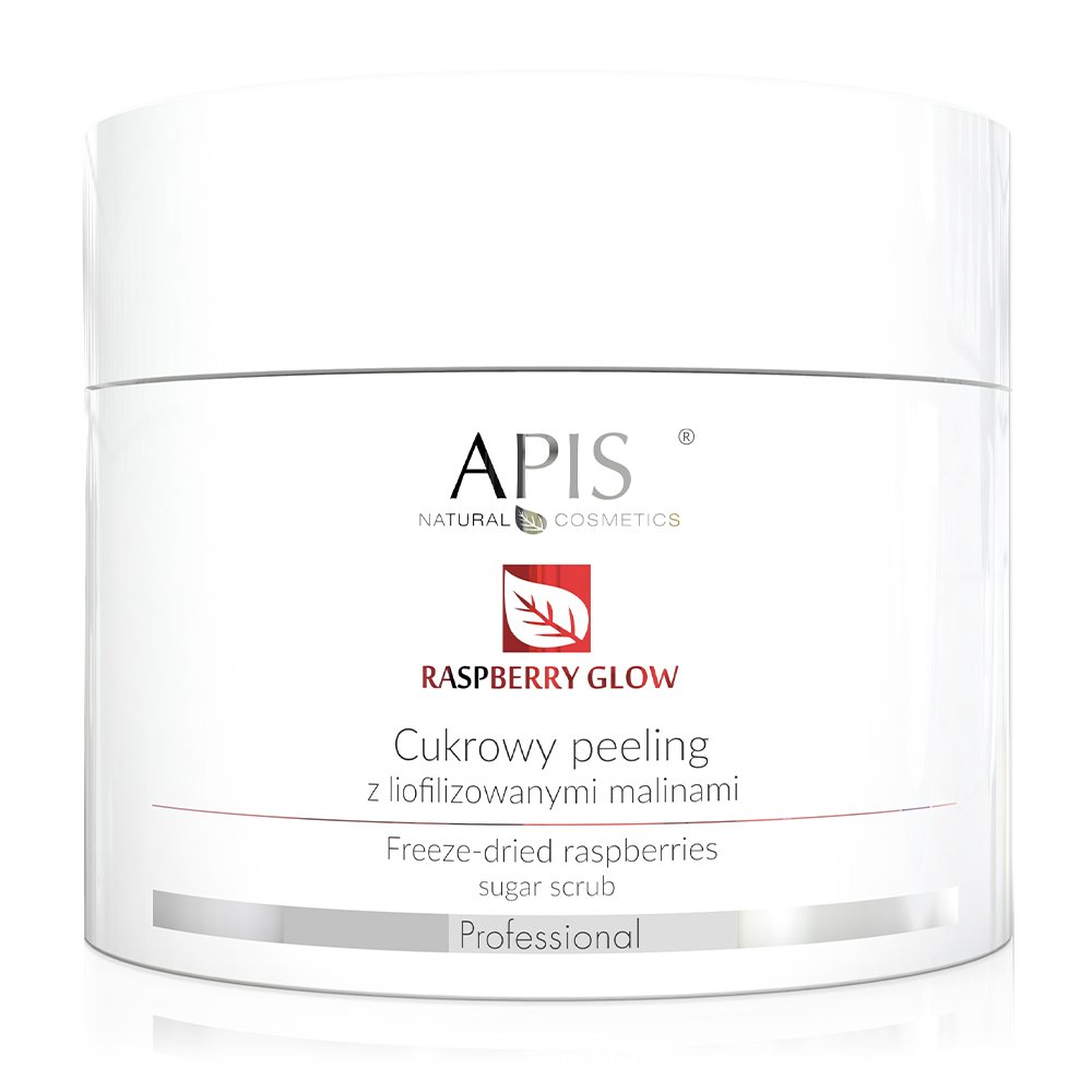 53518001596799503 Raspberry Glow cukrowy peeling z liofilizowanymi malinami 220g - obrazek 1