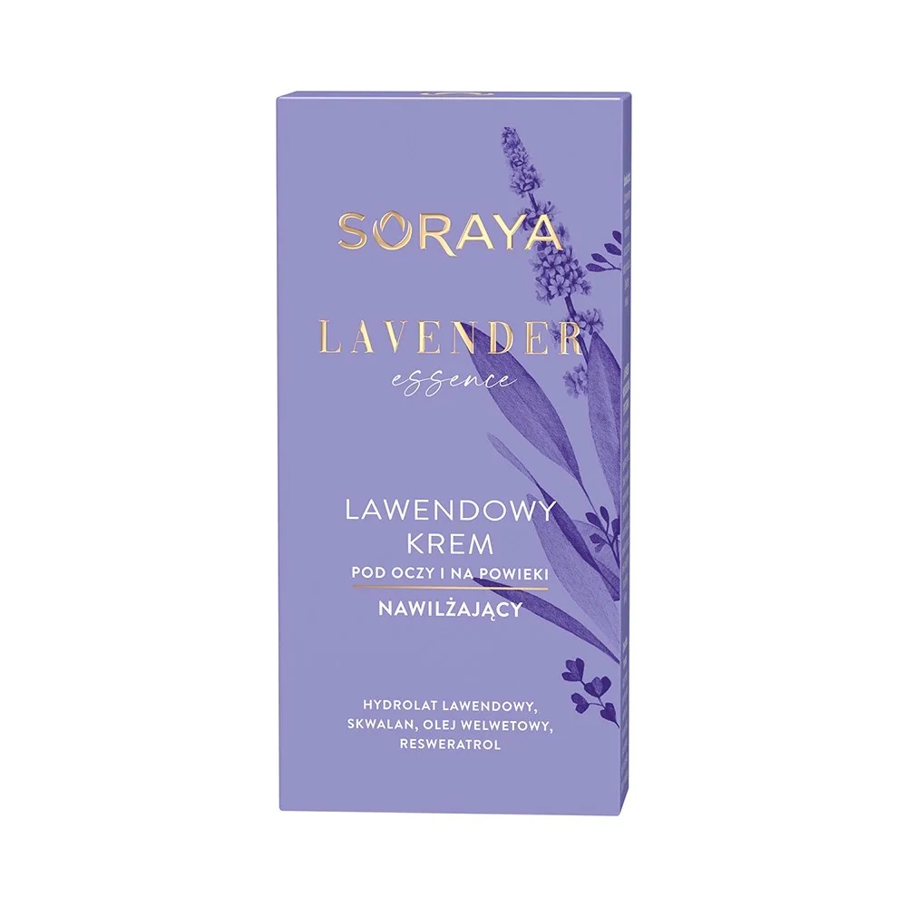53642911647938741 Lavender Essence lawendowy krem nawilżający pod oczy i na powieki 15ml - obrazek 1