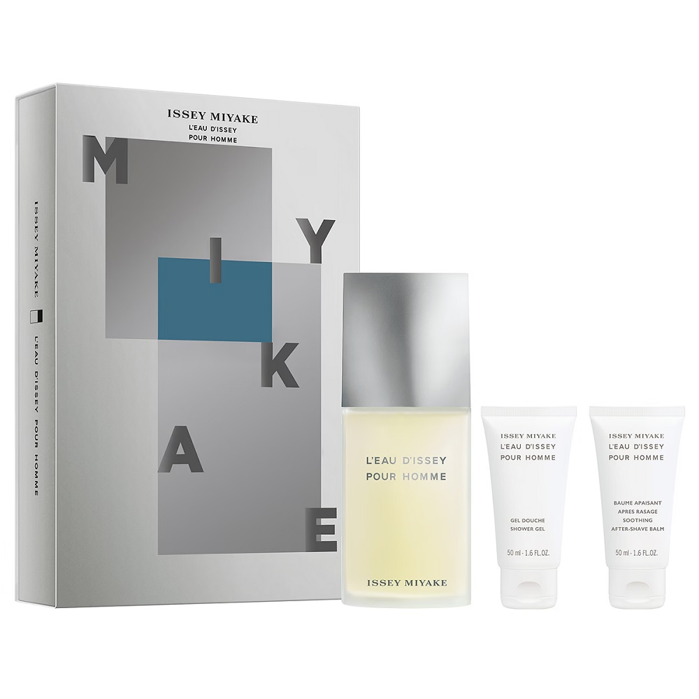 53724061765135768 L'Eau d'Issey Pour Homme zestaw woda toaletowa spray 125ml + żel pod prysznic 50ml + balsam po goleniu 50ml - obrazek 1
