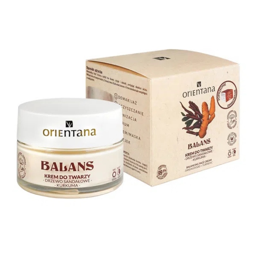 53768801753777366 Balans krem do twarzy Drzewo Sandałowe i Kurkuma 50ml - obrazek 1