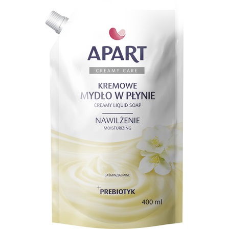 53962881660651089 Kremowe mydło w płynie Jaśmin + Prebiotyk Refill 400ml - obrazek 1