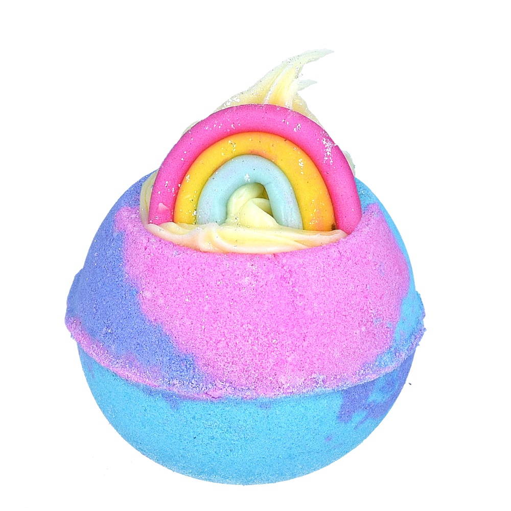 54085781677656171 Rainbow Vibes Bath Blaster musująca kula do kąpieli 160g - obrazek 1