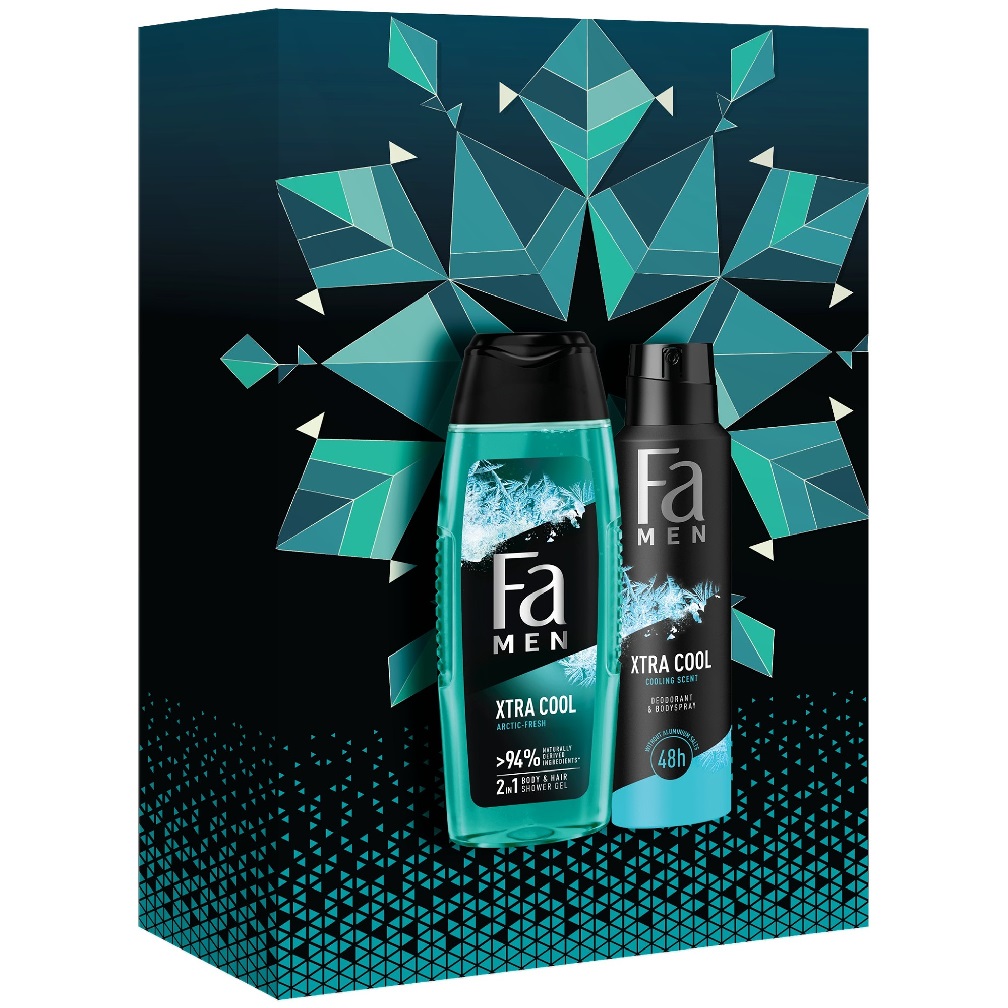 54176521665049895 Men Xtra Cool zestaw dezodorant w sprayu 150ml + żel pod prysznic 250ml - obrazek 1
