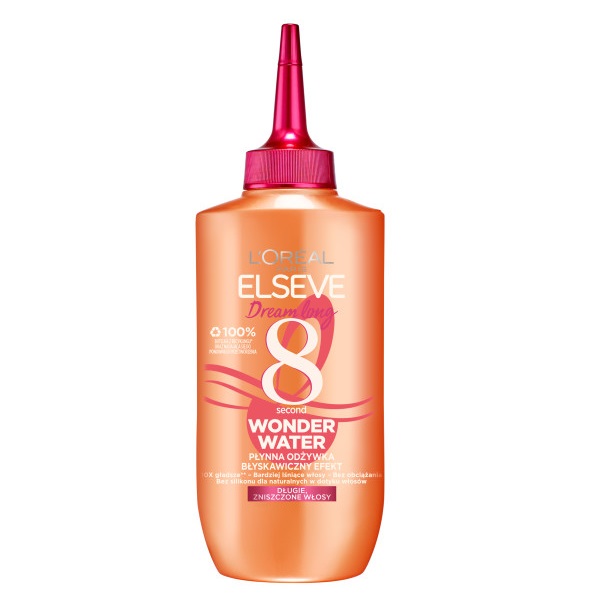 54197891651728784 Elseve Dream Long 8 Second Wonder Water płynna odżywka do włosów długich i zniszczonych 200ml - obrazek 1
