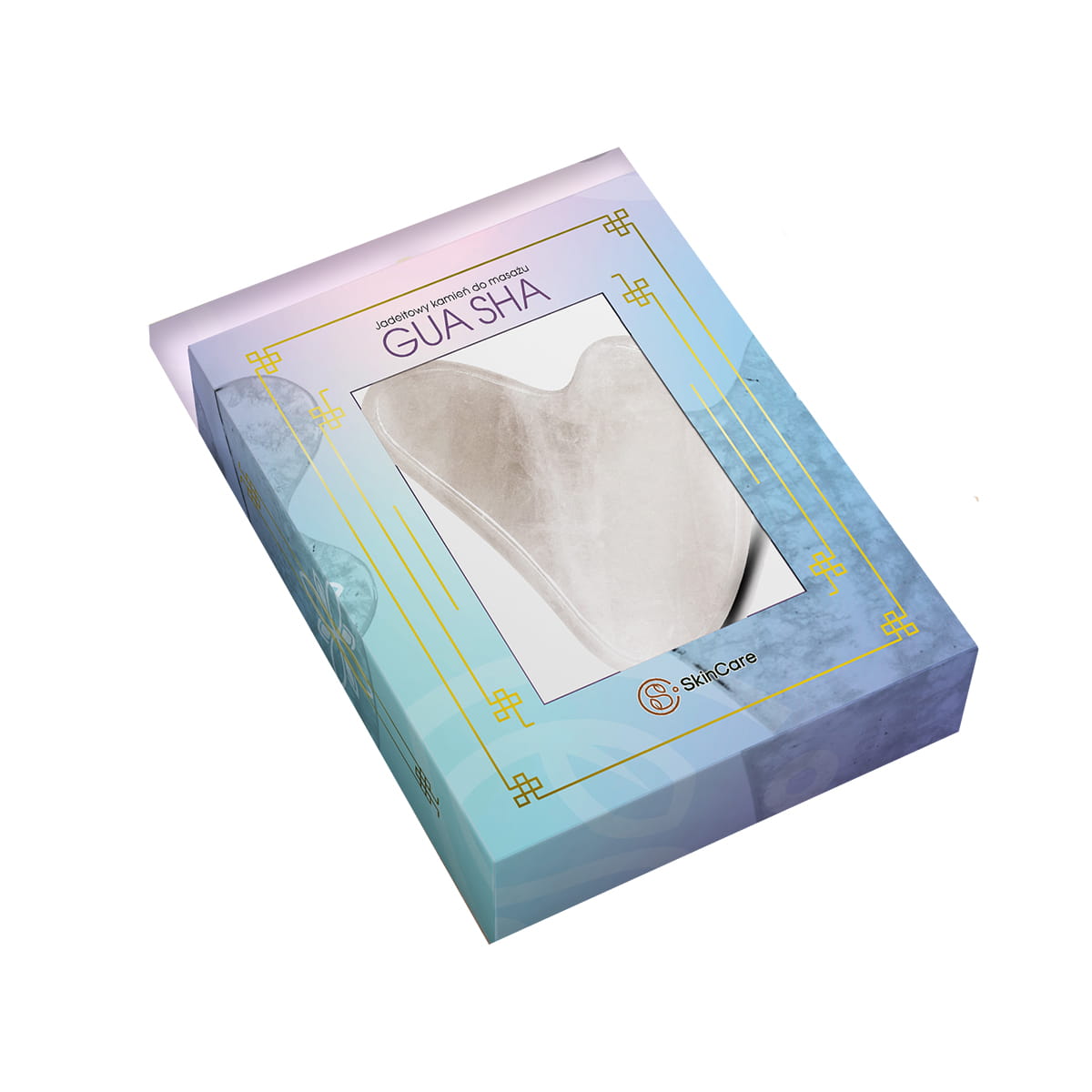 54225391650365309 Gua Sha jadeitowy kamień do masażu White Jade - obrazek 1