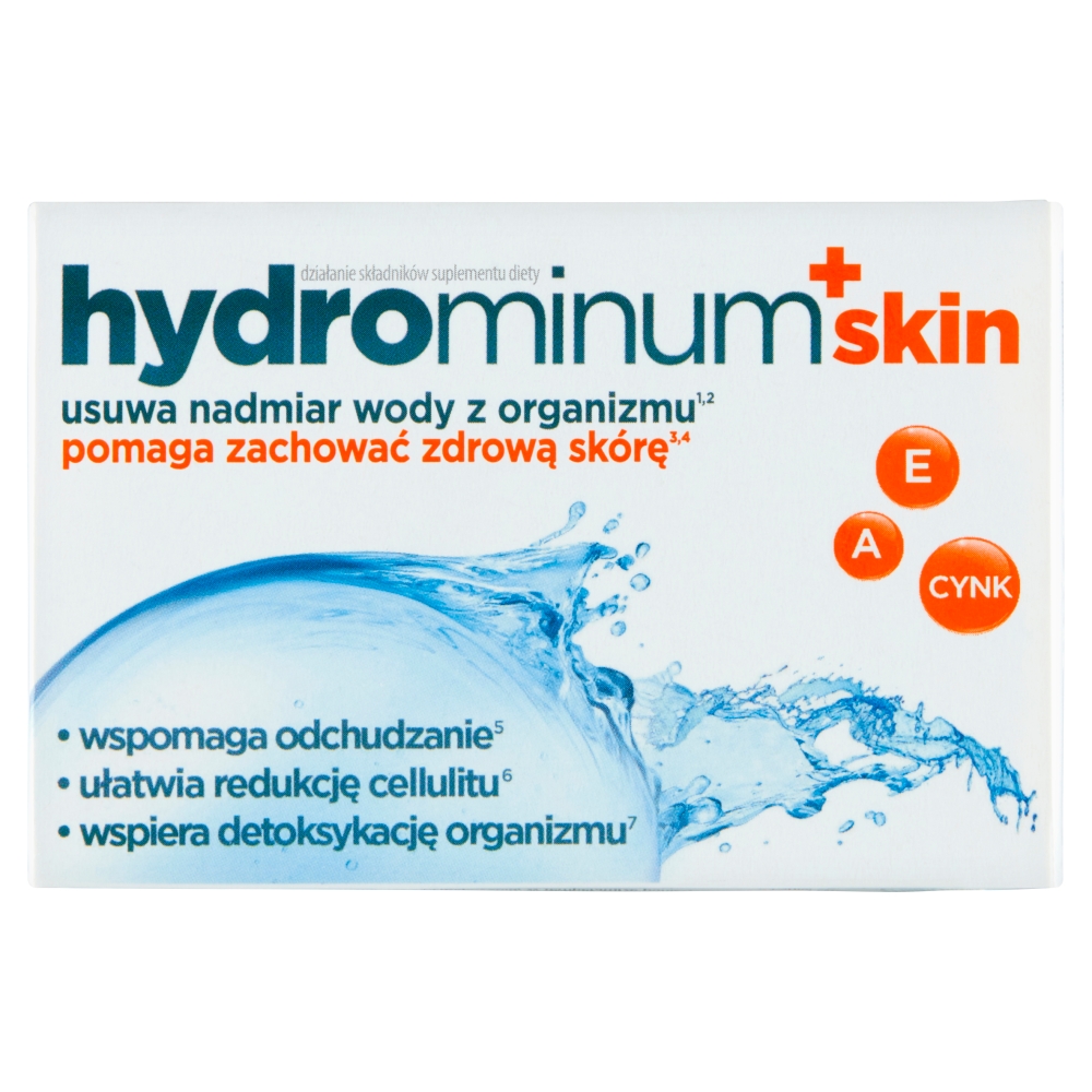 54377371678107187 Skin suplement diety usuwający nadmiar wody z organizmu oraz pomagający zachować zdrową skórę 30 tabletek - obrazek 1