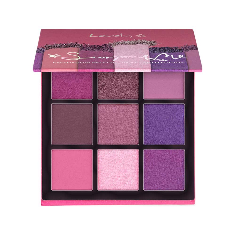 54464391646901935 Surprise Me Eyeshadow Pallete paleta cieni do powiek w 9 kolorach Violet Field 6g - obrazek 1