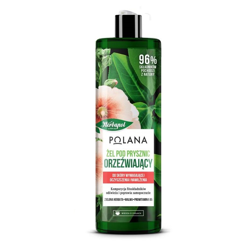 54500041674641779 Żel pod prysznic orzeźwiający Zielona Herbata + Malwa + Prowitamina B5 400ml - obrazek 1