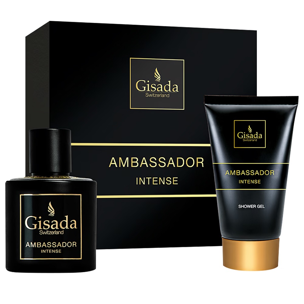 54559011751917126 Ambassador Intense zestaw woda perfumowana spray 50ml + żel pod prysznic 100ml - obrazek 1