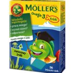 Omega-3 Rybki żelki z kwasami omega-3 i witaminą D3 dla dzieci Owocowe 36szt.