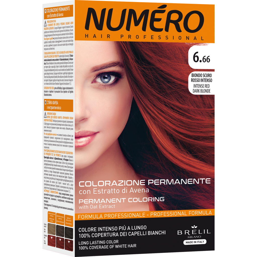 5470561662975212 Permanent Coloring farba do włosów 6.66 Intense Red Dark Blonde 140ml - obrazek 1
