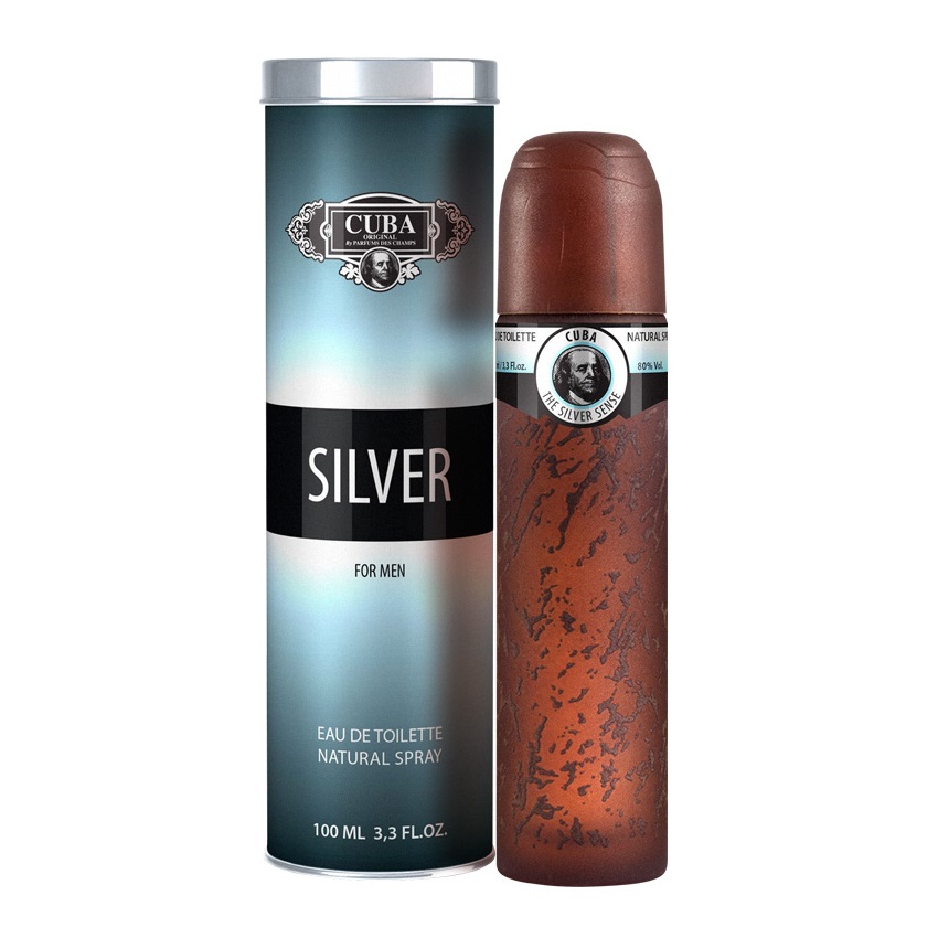 54747631627539793 Cuba Silver For Men woda toaletowa spray 100ml - obrazek 1