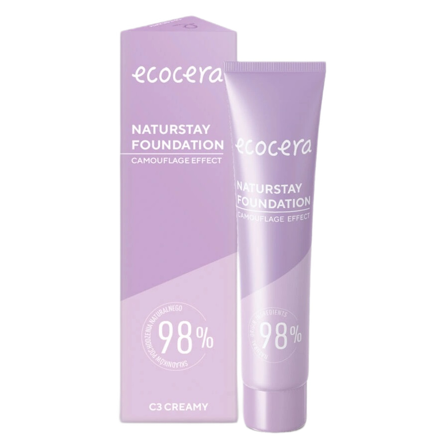54851981708314034 Naturstay Foundation naturalny podkład kryjący C3 Creamy 30ml - obrazek 1