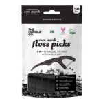 Natural Dental Floss Picks nicio-wykałaczki Charcoal 50szt