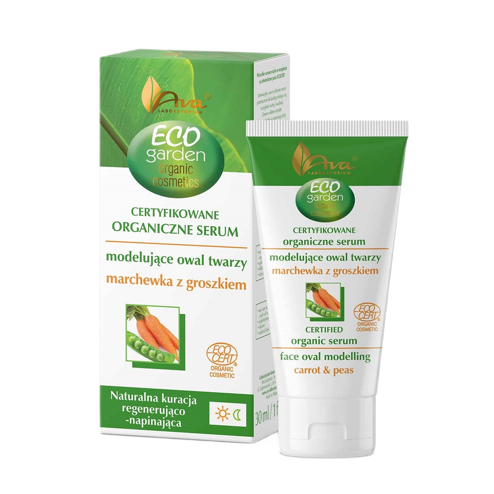 54918051709118383 Eco Garden certyfikowane organiczne serum modelujące owal twarzy marchewka z groszkiem 45+ 30ml - obrazek 1