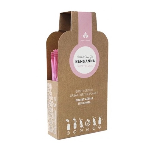 54953981680255735 Natural Shower Gel żel pod prysznic w płatkach Sweet Floral 2x20g - obrazek 1