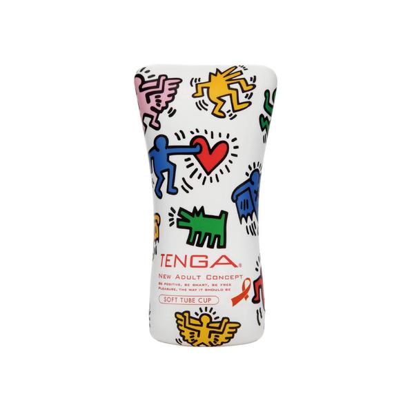 55360181624939601 Keith Haring Soft Tube Cup jednorazowy masturbator - obrazek 1