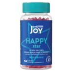 Joy Happy Star dobry nastrój i równowaga emocjonalna suplement diety 60 żelek o smaku truskawkowym