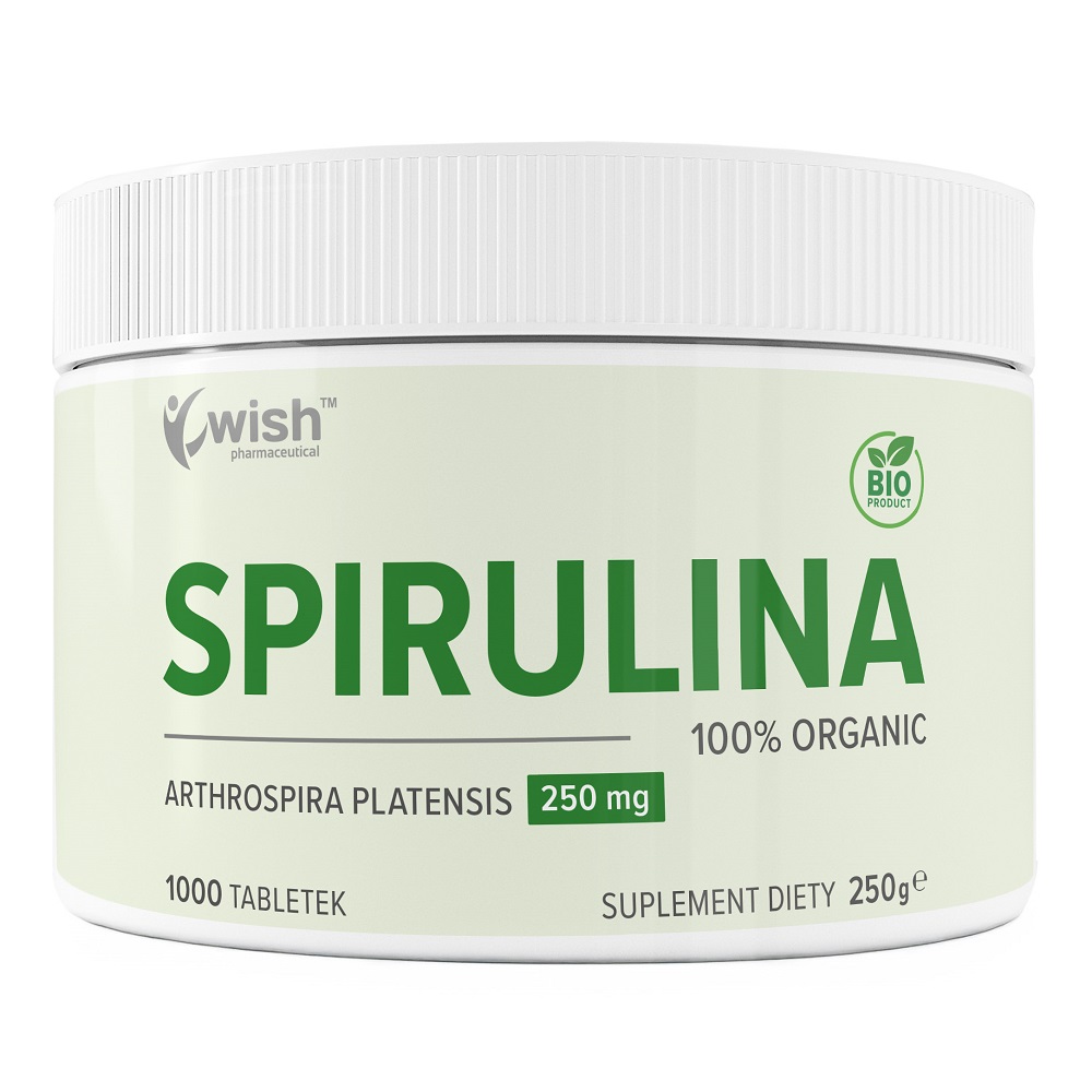55555851762285536 Spirulina 250mg suplement diety 1000 tabletek - obrazek 1