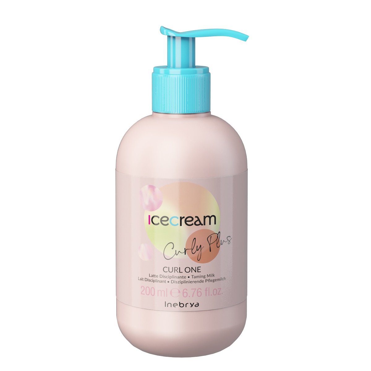 5556851677165276 Ice Cream Curly Plus dyscyplinujące mleczko do włosów kręconych i falowanych 200ml - obrazek 1