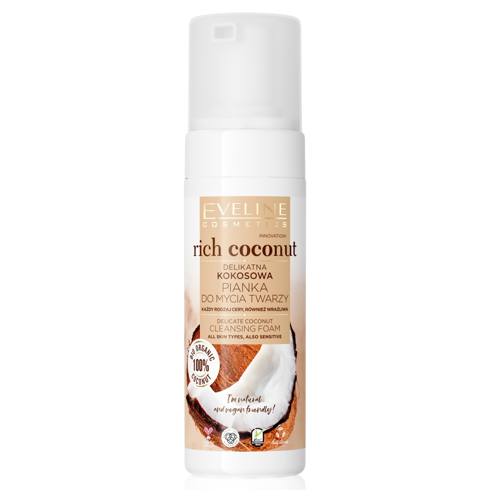 55609221646647165 Rich Coconut delikatna kokosowa pianka do mycia twarzy 150ml - obrazek 1