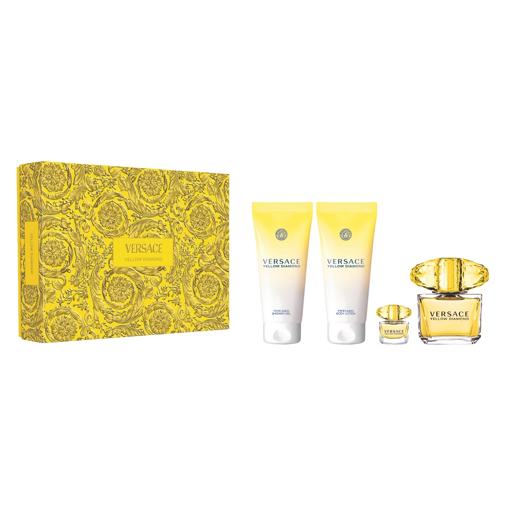 xr:d:DAFR_5KtRWc:2486,j:8301681444840293515,t:24031210 Yellow Diamond zestaw woda toaletowa spray 90ml + balsam do ciała 100ml + żel pod prysznic 100ml + woda toaletowa 5ml - obrazek 1