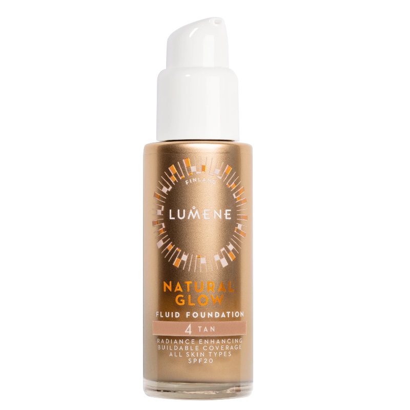 55641611692017556 Natural Glow Fluid Foundation SPF20 podkład rozświetlająco-wygładzający 4 Tan 30ml - obrazek 1