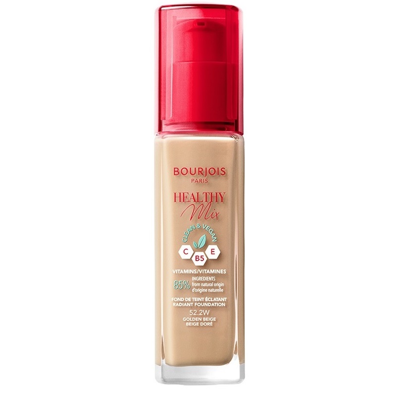 55726381674039152 Healthy Mix Clean wegański podkład rozświetlający 52.2 Golden Beige 30ml - obrazek 1